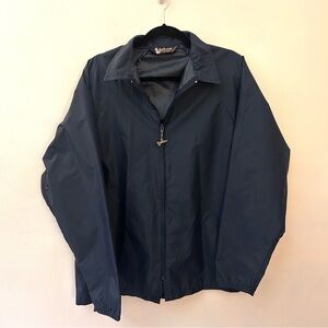 Duckster vintage men’s navy windbreaker jacket size large